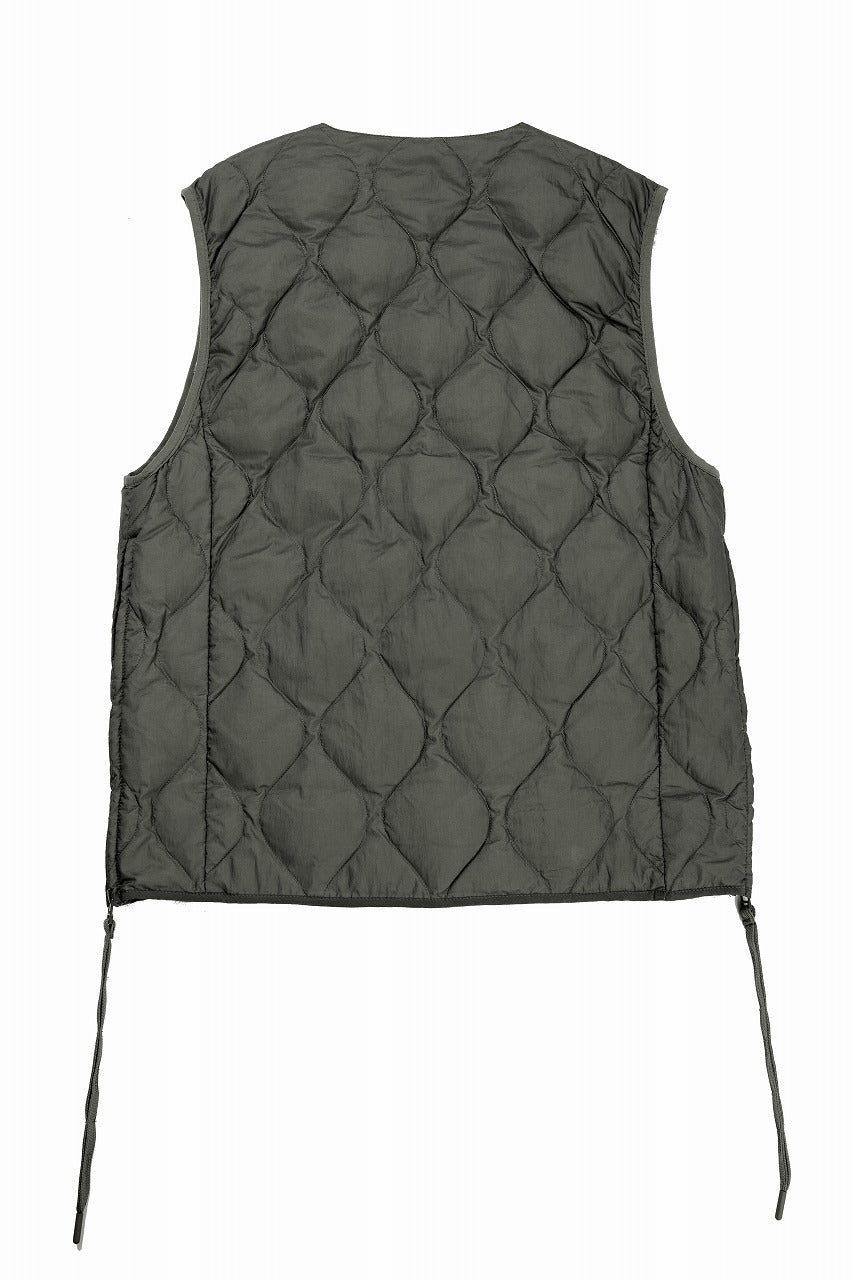 画像をギャラリービューアに読み込む, F/CE. x TAION® PACKABLE INNER DOWN VEST (OLIVE GRAY)
