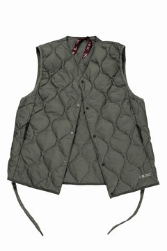 画像をギャラリービューアに読み込む, F/CE. x TAION® PACKABLE INNER DOWN VEST (OLIVE GRAY)