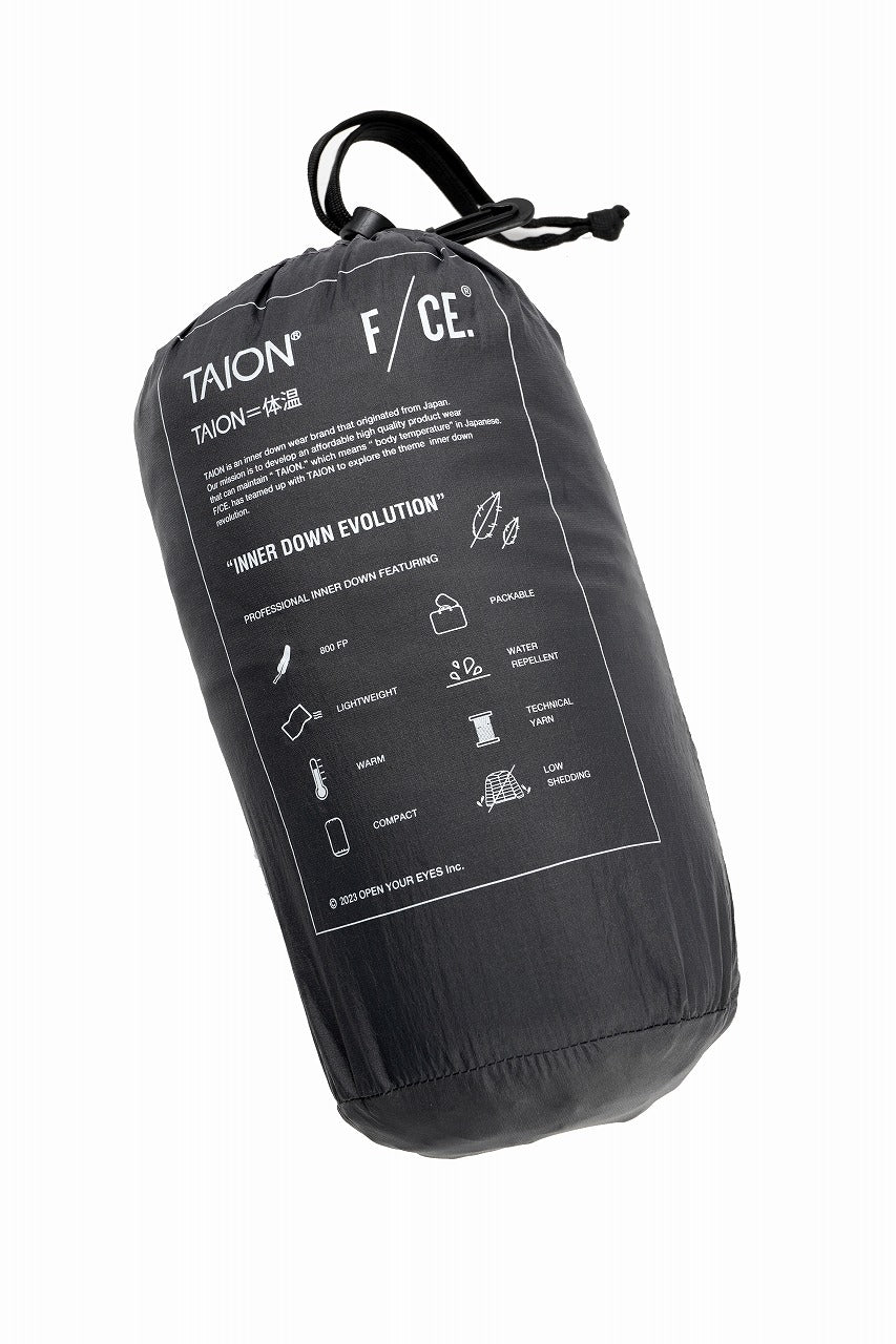 画像をギャラリービューアに読み込む, F/CE. x TAION® PACKABLE INNER DOWN JACKET (GRAY)