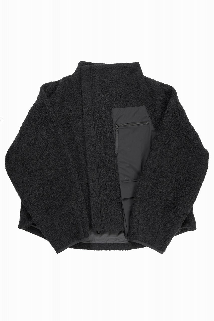 Load image into Gallery viewer, F/CE. NAPPING WOOL ASYMMETRY SHORT JACKET (BLACK)