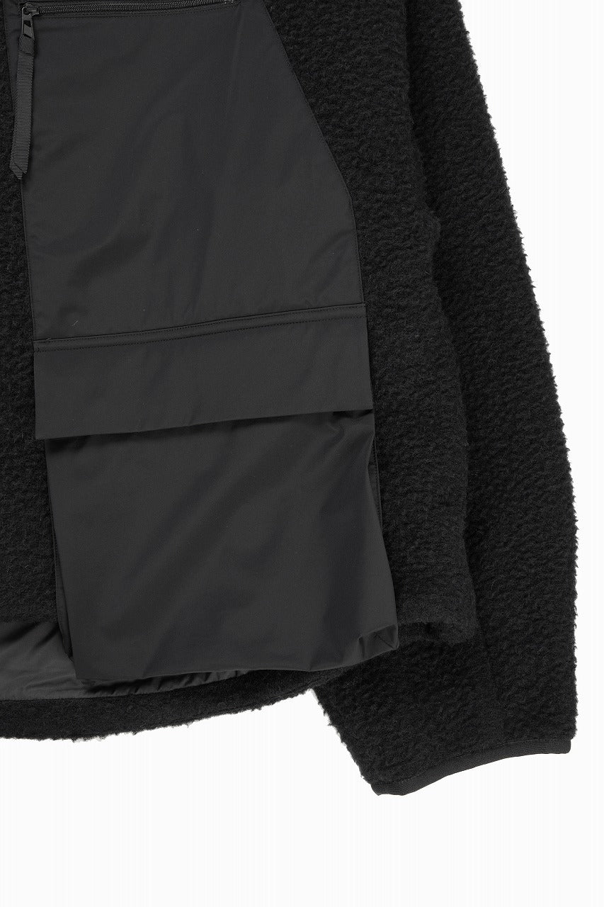 Load image into Gallery viewer, F/CE. NAPPING WOOL ASYMMETRY SHORT JACKET (BLACK)