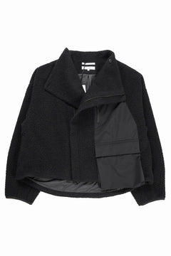 Load image into Gallery viewer, F/CE. NAPPING WOOL ASYMMETRY SHORT JACKET (BLACK)