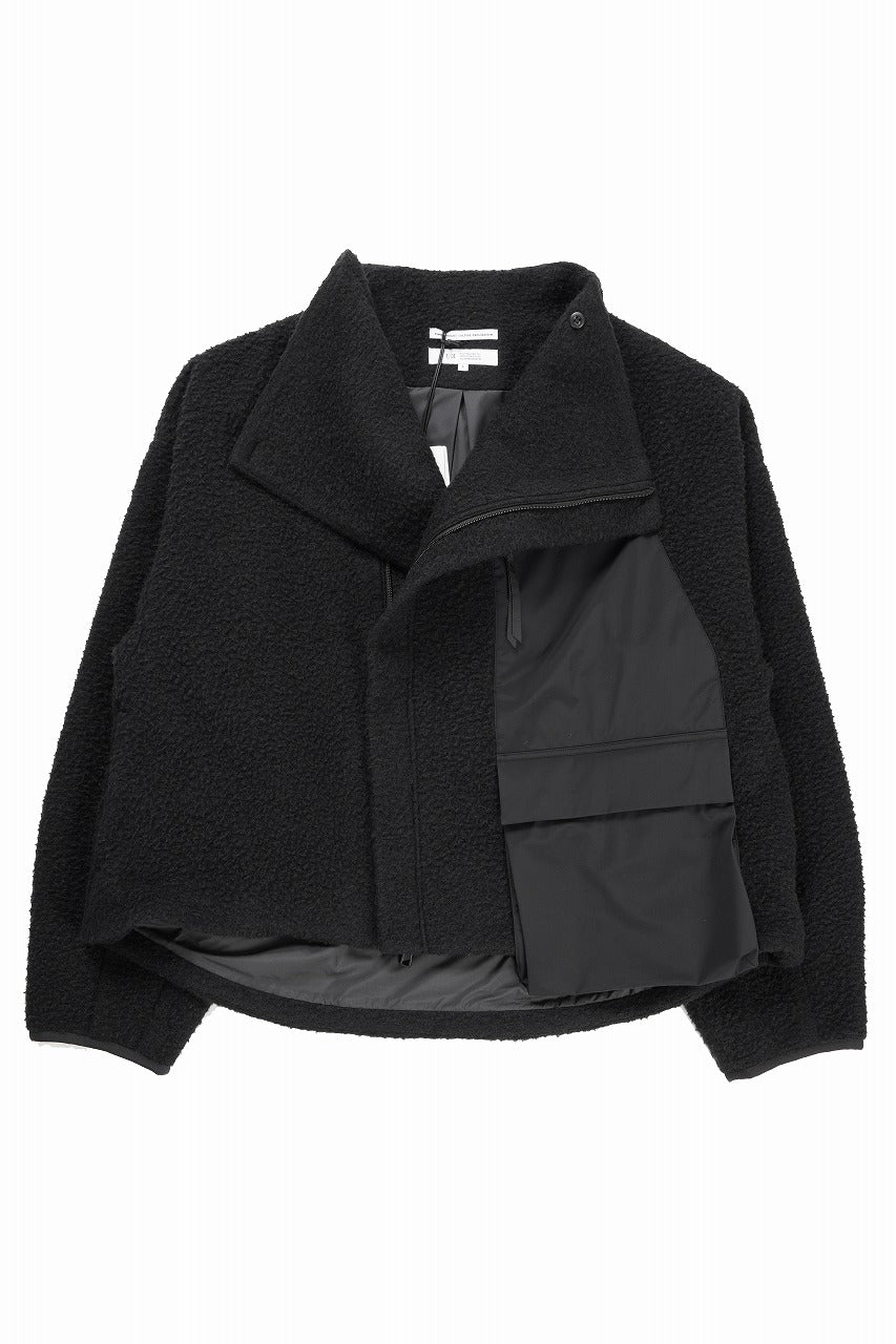 Load image into Gallery viewer, F/CE. NAPPING WOOL ASYMMETRY SHORT JACKET (BLACK)