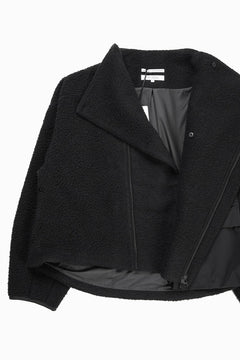 Load image into Gallery viewer, F/CE. NAPPING WOOL ASYMMETRY SHORT JACKET (BLACK)