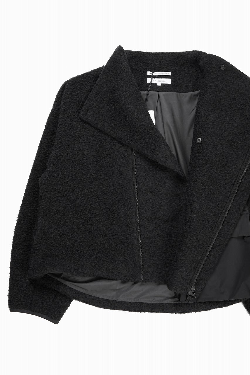 Load image into Gallery viewer, F/CE. NAPPING WOOL ASYMMETRY SHORT JACKET (BLACK)