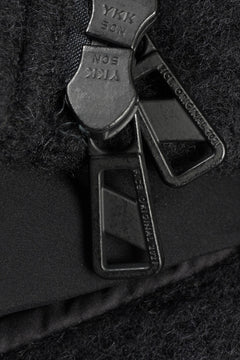 Load image into Gallery viewer, F/CE. NAPPING WOOL ASYMMETRY SHORT JACKET (BLACK)