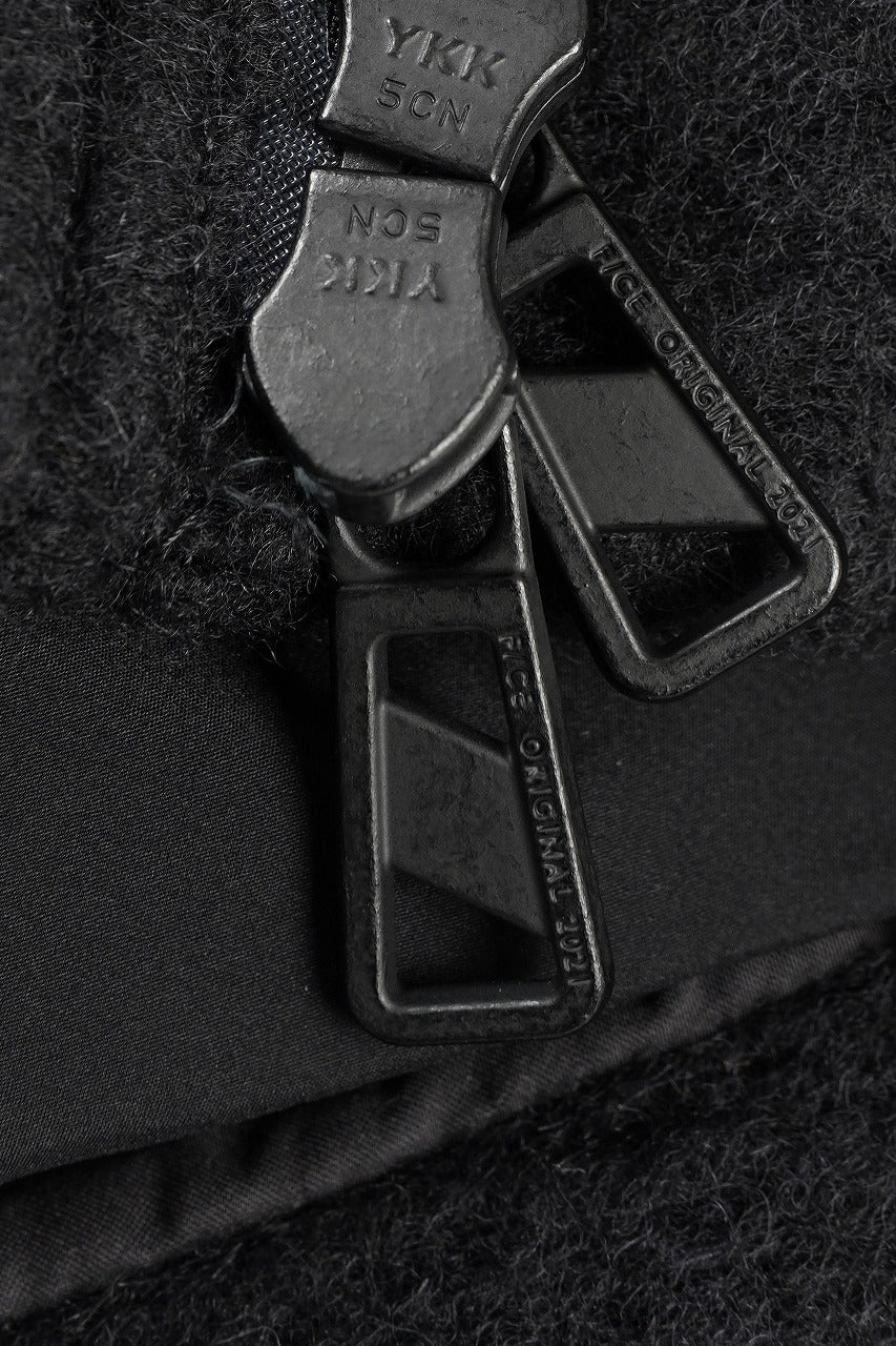 Load image into Gallery viewer, F/CE. NAPPING WOOL ASYMMETRY SHORT JACKET (BLACK)