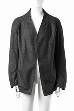 画像をギャラリービューアに読み込む, OPPOSE DUALITY CARDIGAN-JACKET / BISHU MIX WOOL (BLACK)