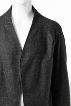 画像をギャラリービューアに読み込む, OPPOSE DUALITY CARDIGAN-JACKET / BISHU MIX WOOL (BLACK)