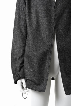 画像をギャラリービューアに読み込む, OPPOSE DUALITY CARDIGAN-JACKET / BISHU MIX WOOL (BLACK)