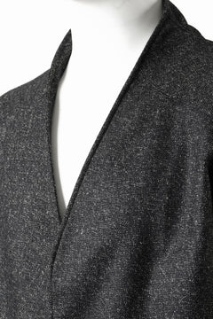 画像をギャラリービューアに読み込む, OPPOSE DUALITY CARDIGAN-JACKET / BISHU MIX WOOL (BLACK)
