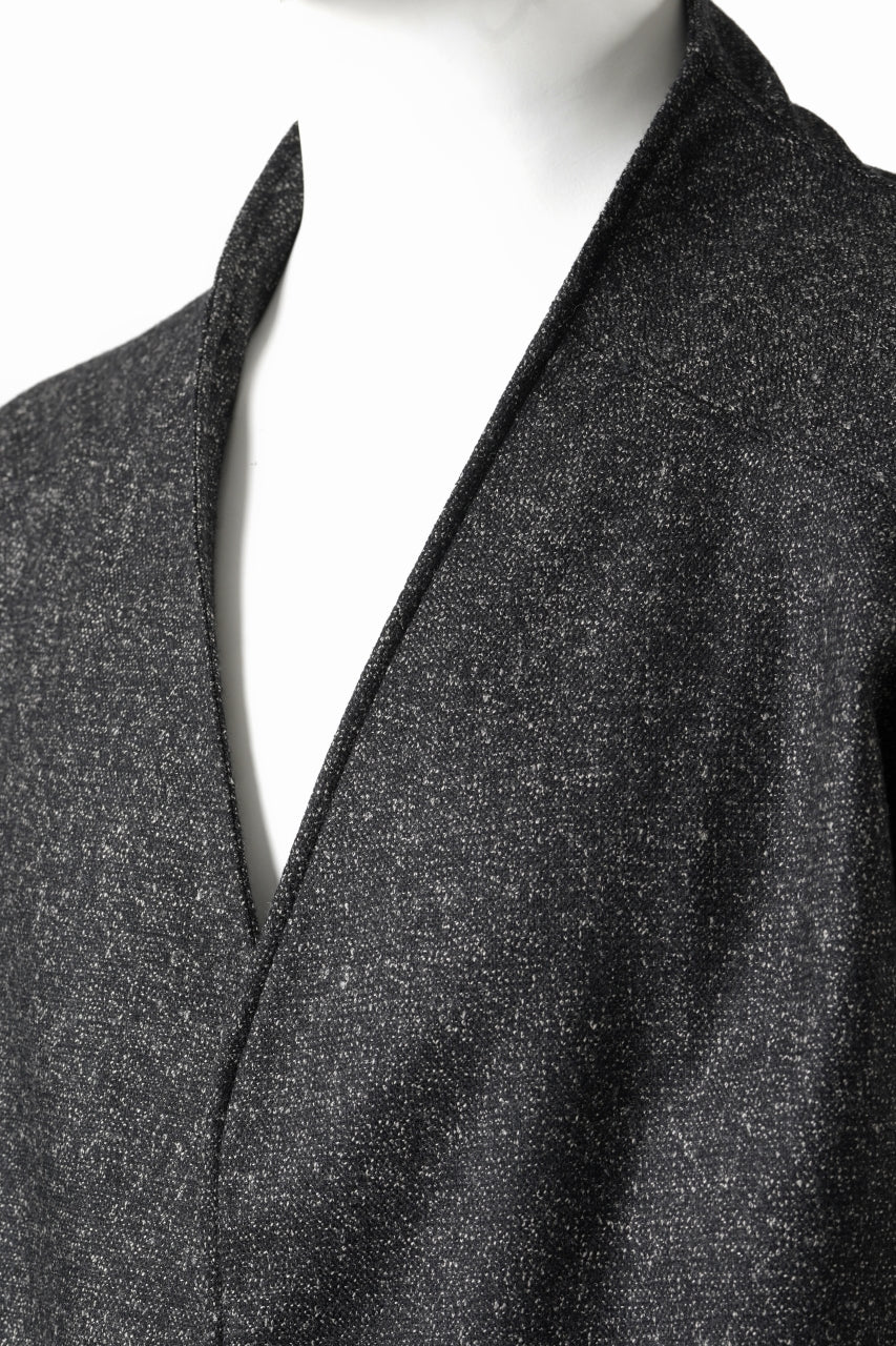 画像をギャラリービューアに読み込む, OPPOSE DUALITY CARDIGAN-JACKET / BISHU MIX WOOL (BLACK)