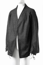 画像をギャラリービューアに読み込む, OPPOSE DUALITY CARDIGAN-JACKET / BISHU MIX WOOL (BLACK)