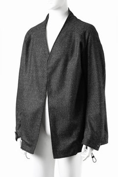 画像をギャラリービューアに読み込む, OPPOSE DUALITY CARDIGAN-JACKET / BISHU MIX WOOL (BLACK)