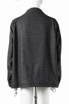 画像をギャラリービューアに読み込む, OPPOSE DUALITY CARDIGAN-JACKET / BISHU MIX WOOL (BLACK)