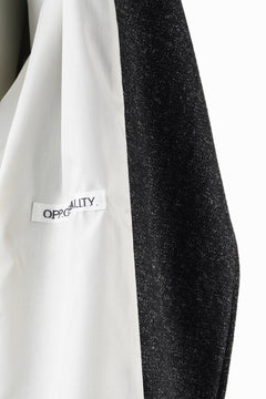 画像をギャラリービューアに読み込む, OPPOSE DUALITY CARDIGAN-JACKET / BISHU MIX WOOL (BLACK)