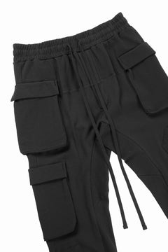 画像をギャラリービューアに読み込む, thom/krom MATMIX CARGO TROUSERS / STRUCTURED SOFT JERSEY (BLACK)