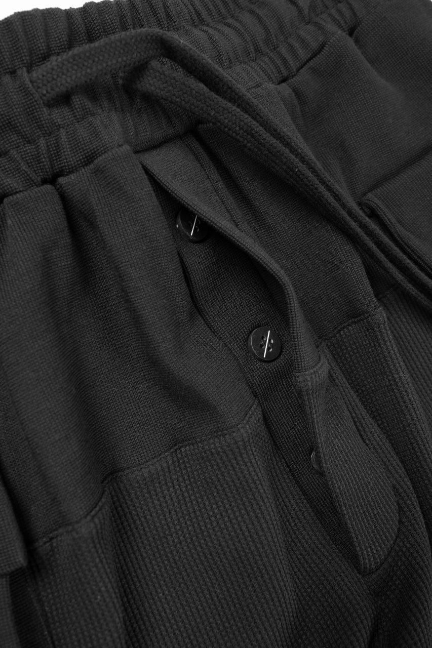 画像をギャラリービューアに読み込む, thom/krom MATMIX CARGO TROUSERS / STRUCTURED SOFT JERSEY (BLACK)