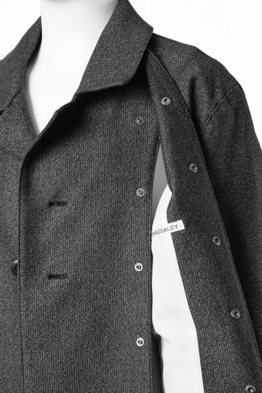 画像をギャラリービューアに読み込む, OPPOSE DUALITY MAC COAT / COTTON HEATHER CORD (GRAY)