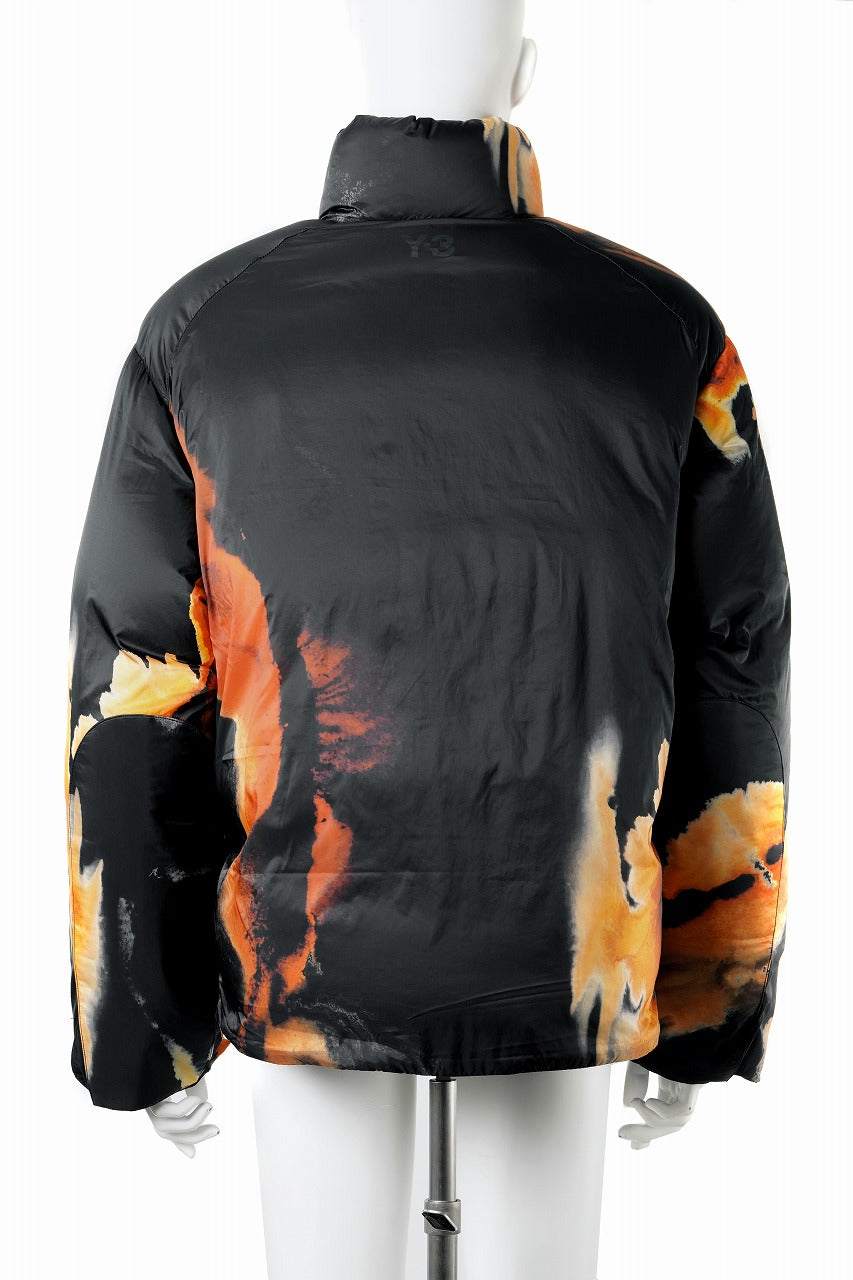 画像をギャラリービューアに読み込む, Y-3 Yohji Yamamoto AOP PUFFER DOWN JACKET (BLACK + MULTI)
