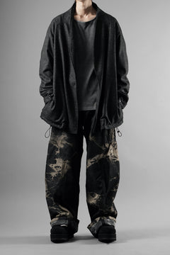 画像をギャラリービューアに読み込む, OPPOSE DUALITY CARDIGAN-JACKET / BISHU MIX WOOL (BLACK)