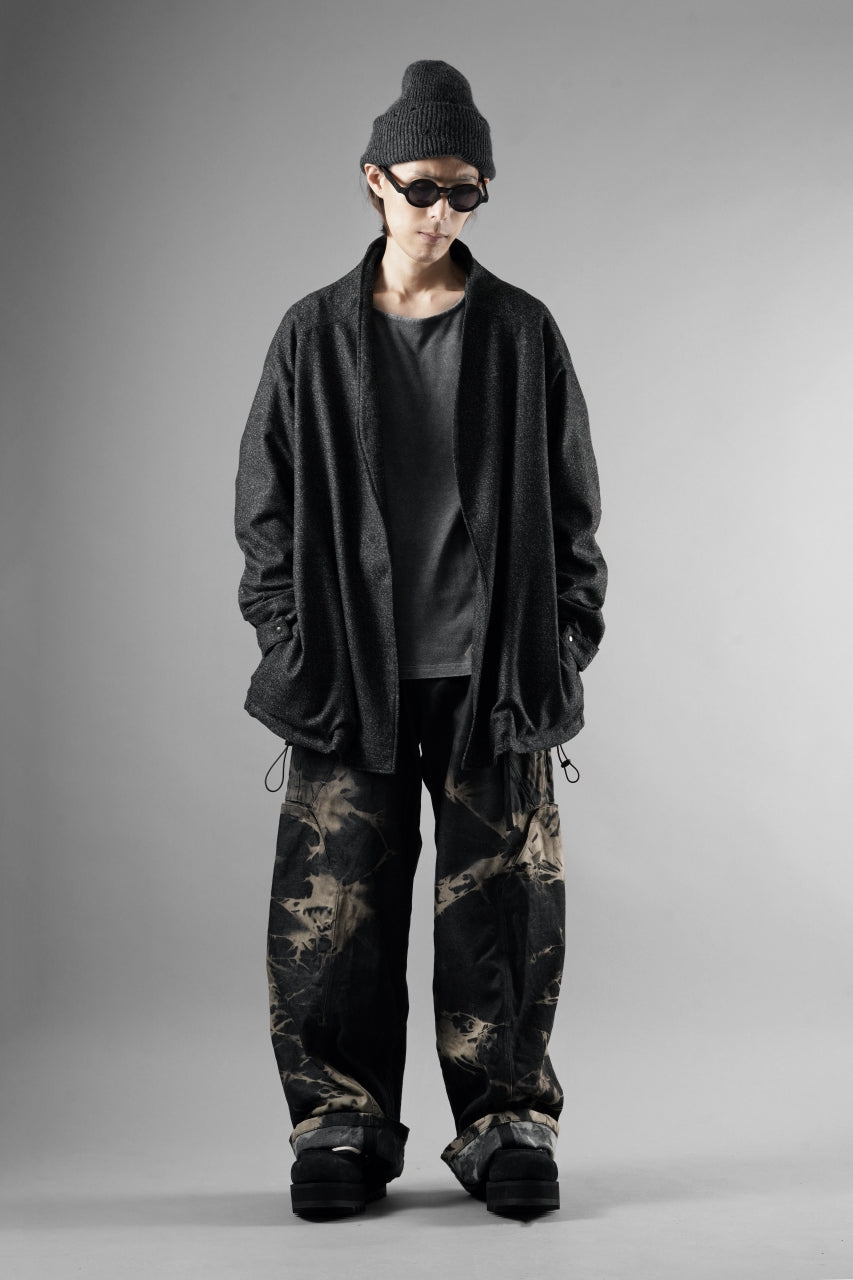 画像をギャラリービューアに読み込む, OPPOSE DUALITY CARDIGAN-JACKET / BISHU MIX WOOL (BLACK)