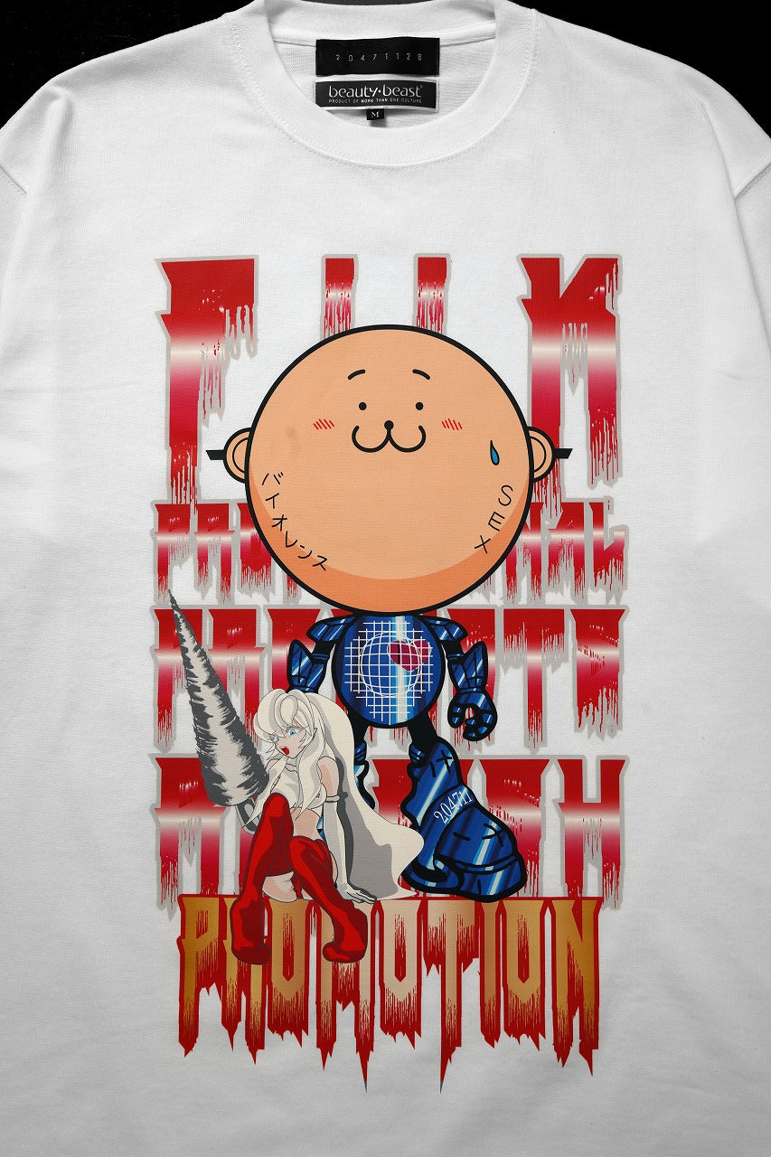 画像をギャラリービューアに読み込む, beauty : beast x 20471120 COLLABORATION S/S TEE _3 (WHITE)