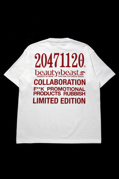 画像をギャラリービューアに読み込む, beauty : beast x 20471120 COLLABORATION S/S TEE _3 (WHITE)