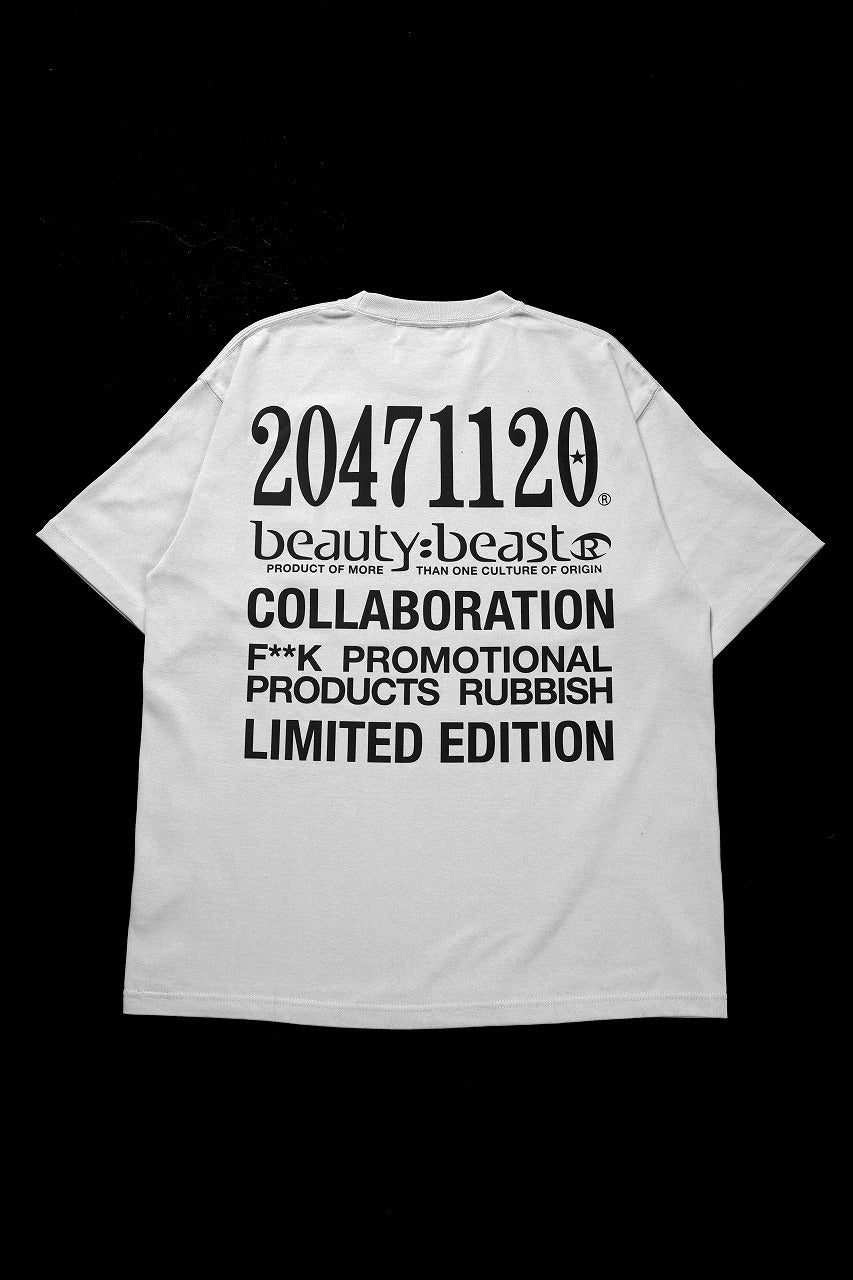 画像をギャラリービューアに読み込む, beauty : beast x 20471120 COLLABORATION S/S TEE _3 (FROST GRAY)