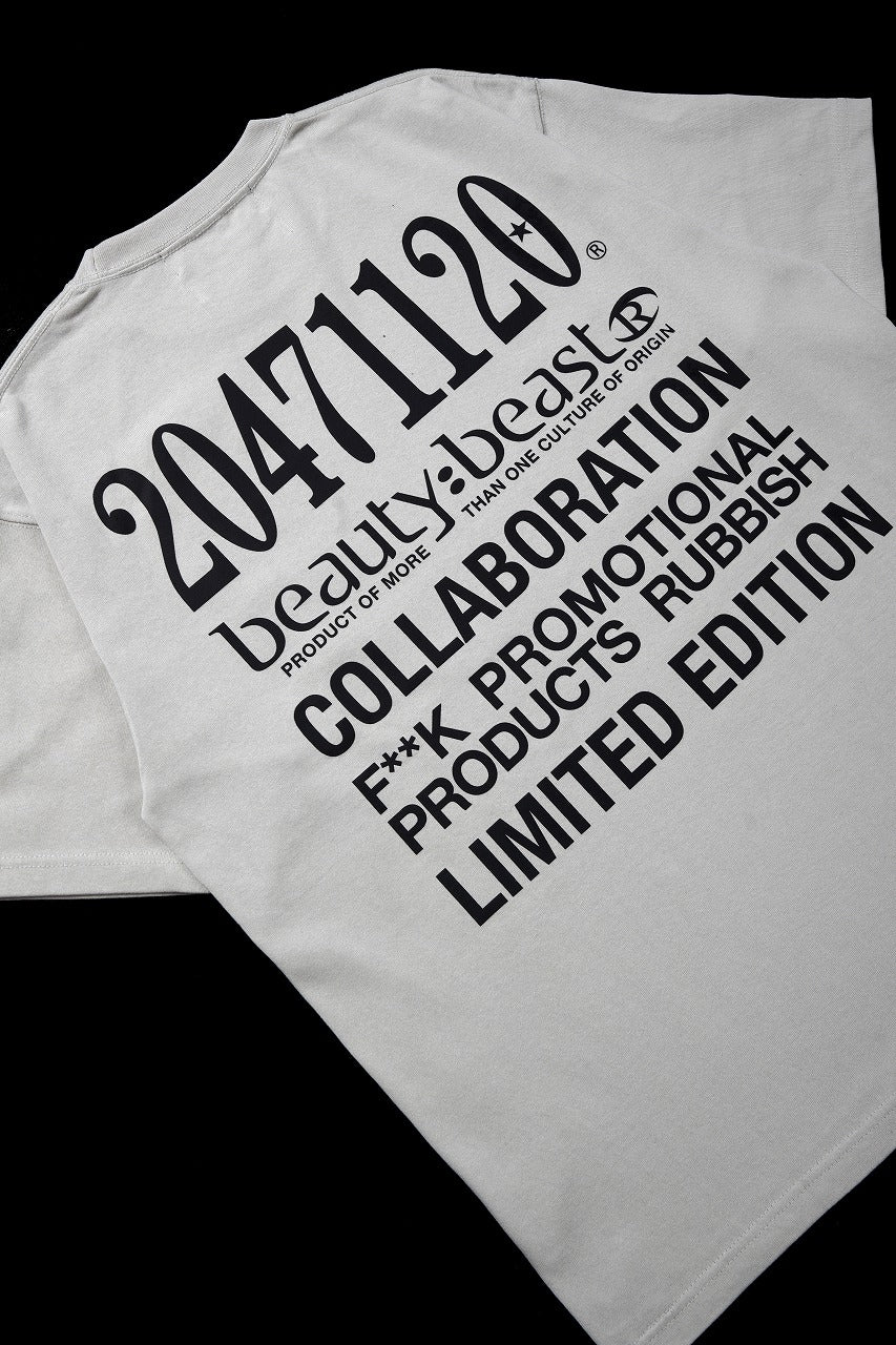 画像をギャラリービューアに読み込む, beauty : beast x 20471120 COLLABORATION S/S TEE _3 (FROST GRAY)