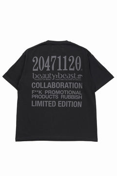 画像をギャラリービューアに読み込む, beauty : beast x 20471120 COLLABORATION S/S TEE _3 (BLACK)