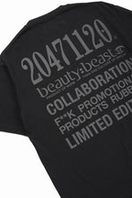 画像をギャラリービューアに読み込む, beauty : beast x 20471120 COLLABORATION S/S TEE _3 (BLACK)