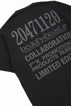 画像をギャラリービューアに読み込む, beauty : beast x 20471120 COLLABORATION S/S TEE _3 (BLACK)