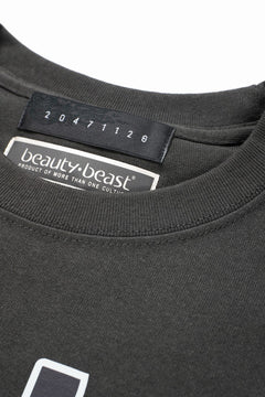 画像をギャラリービューアに読み込む, beauty : beast x 20471120 COLLABORATION S/S TEE _3 (SUMI BLACK)