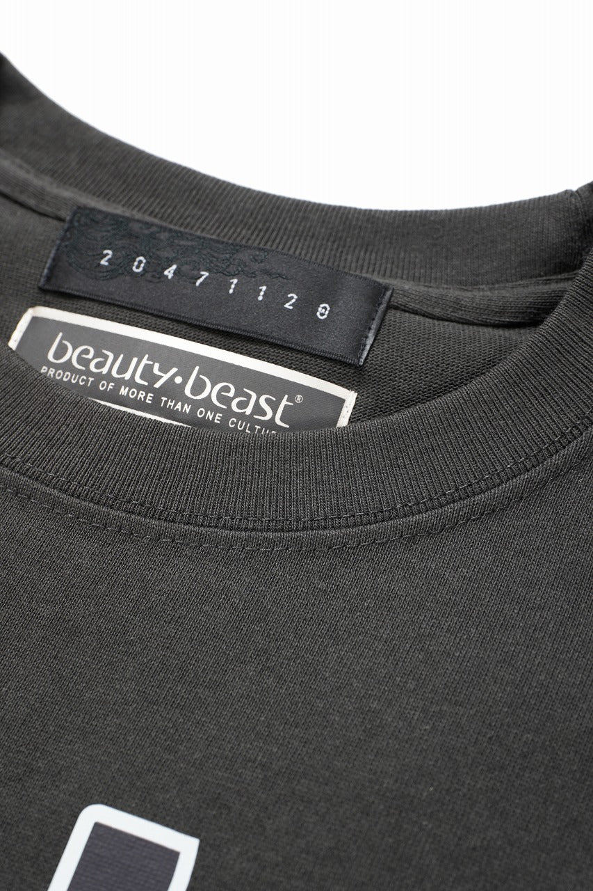 画像をギャラリービューアに読み込む, beauty : beast x 20471120 COLLABORATION S/S TEE _3 (SUMI BLACK)