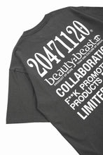 画像をギャラリービューアに読み込む, beauty : beast x 20471120 COLLABORATION S/S TEE _3 (SUMI BLACK)