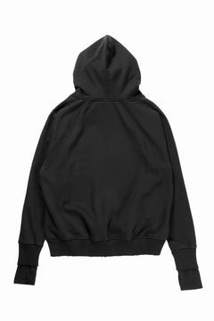 画像をギャラリービューアに読み込む, thom/krom RAGLAN SLEEVE HOODIE / SMOOTH SWEAT JERSEY (BLACK)