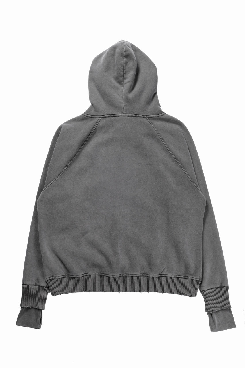画像をギャラリービューアに読み込む, thom/krom RAGLAN SLEEVE HOODIE / SMOOTH SWEAT JERSEY (USED GREY)