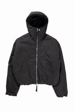 画像をギャラリービューアに読み込む, thom/krom HOODIE SHORT JACKET / WARM PADDED (BLACK)