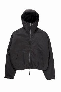 画像をギャラリービューアに読み込む, thom/krom HOODIE SHORT JACKET / WARM PADDED (BLACK)