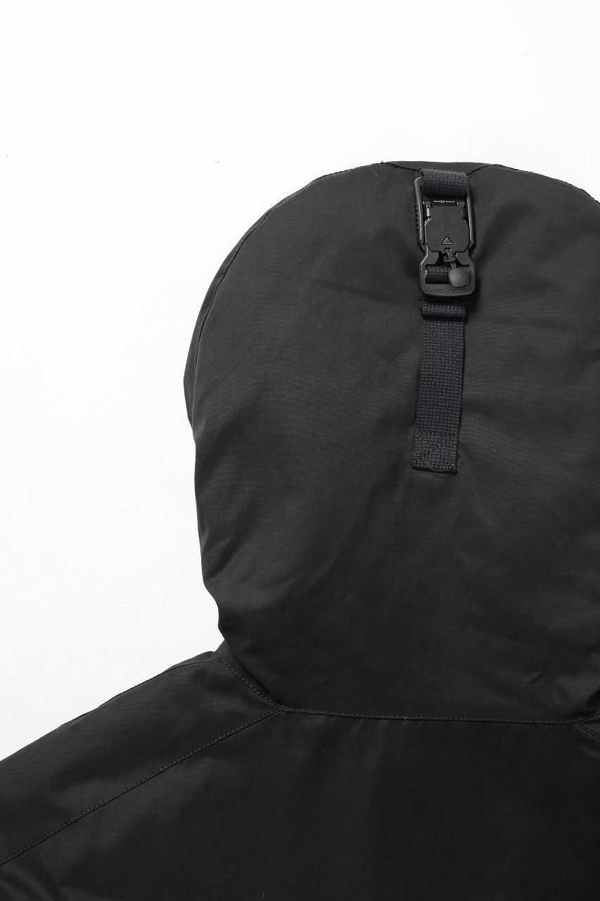 画像をギャラリービューアに読み込む, thom/krom HOODIE SHORT JACKET / WARM PADDED (BLACK)