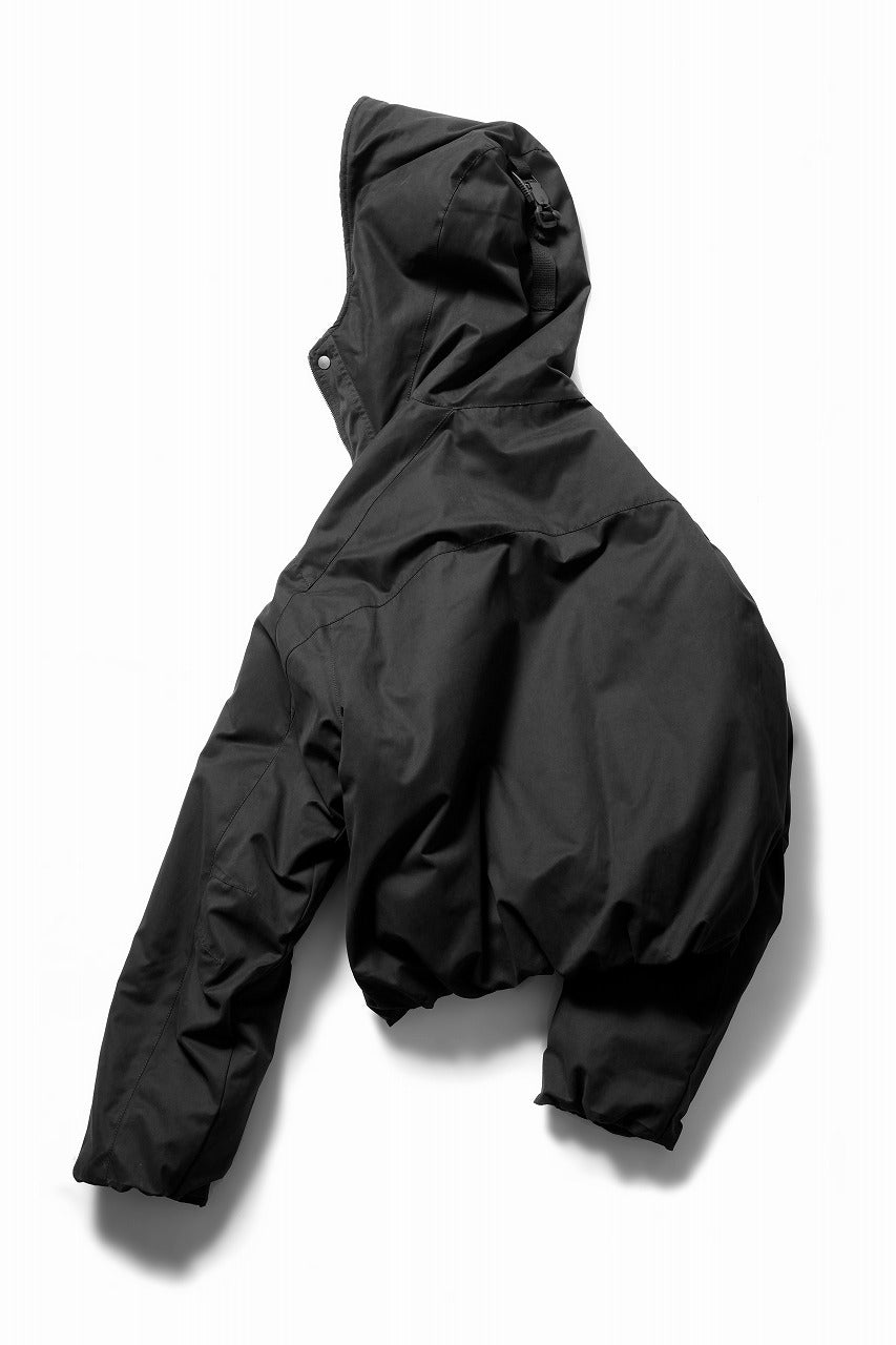 画像をギャラリービューアに読み込む, thom/krom HOODIE SHORT JACKET / WARM PADDED (BLACK)