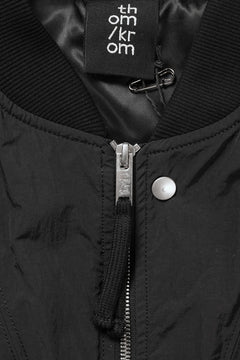 画像をギャラリービューアに読み込む, thom/krom MA-1 BOMBER JACKET / WARM PADDED (BLACK)