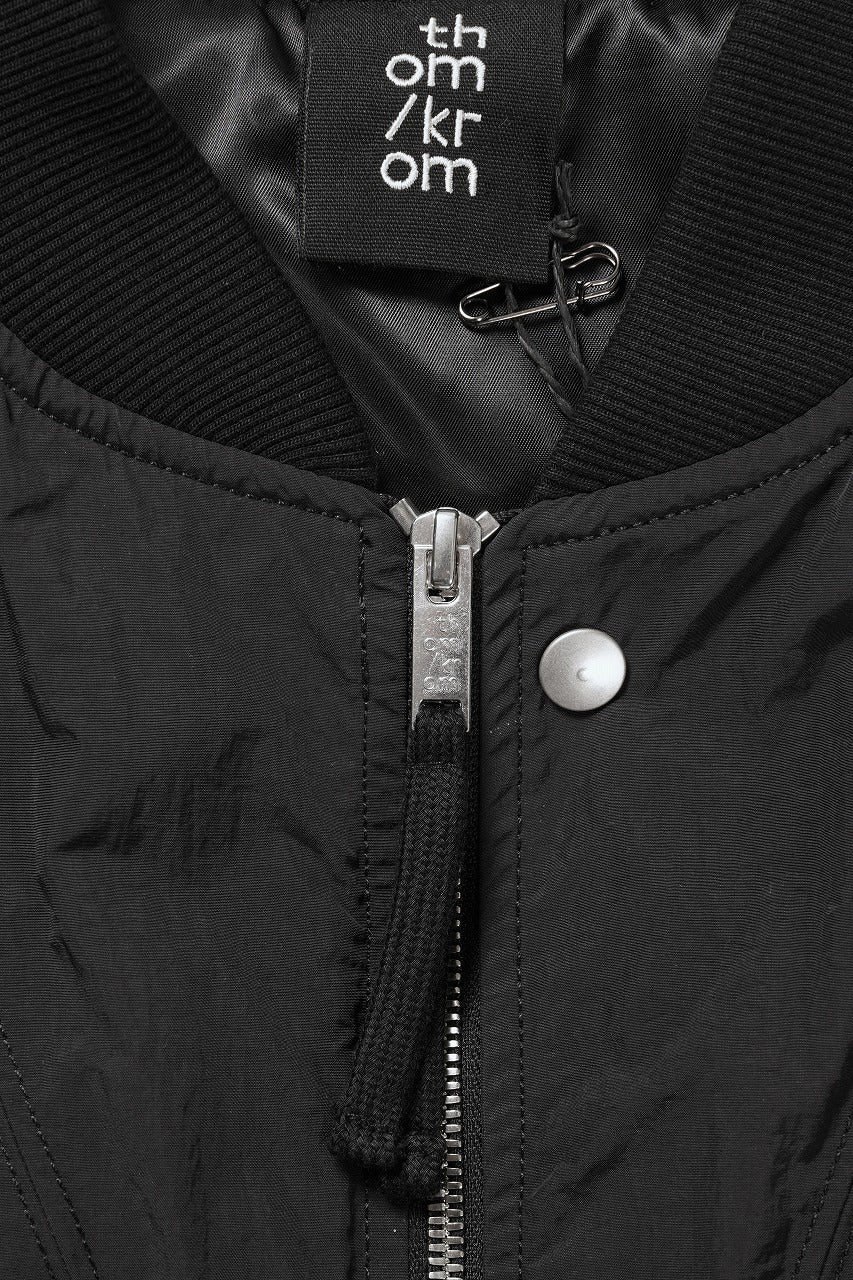 画像をギャラリービューアに読み込む, thom/krom MA-1 BOMBER JACKET / WARM PADDED (BLACK)