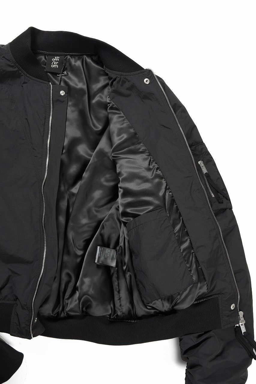 画像をギャラリービューアに読み込む, thom/krom MA-1 BOMBER JACKET / WARM PADDED (BLACK)