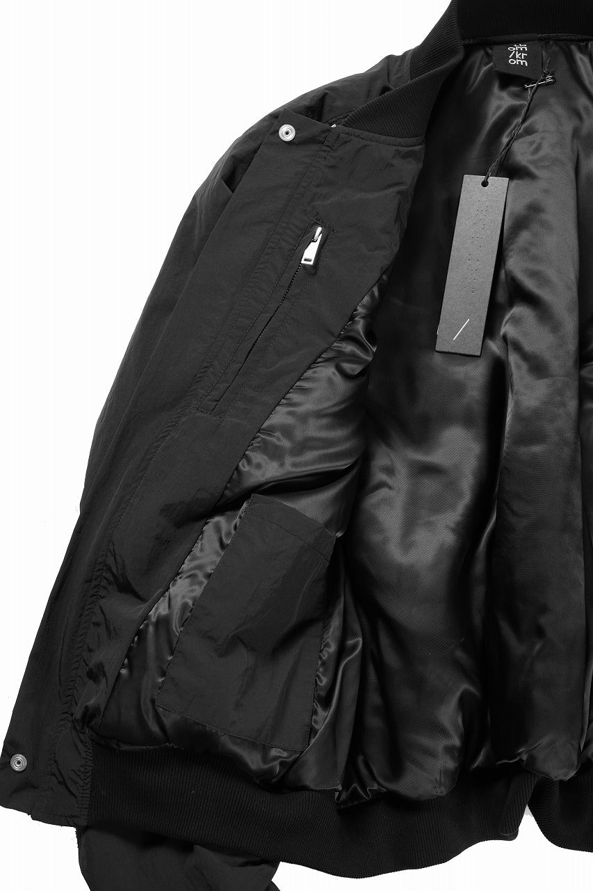 画像をギャラリービューアに読み込む, thom/krom MA-1 BOMBER JACKET / WARM PADDED (BLACK)