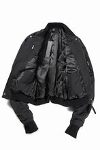 画像をギャラリービューアに読み込む, thom/krom MA-1 BOMBER JACKET / WARM PADDED (BLACK)