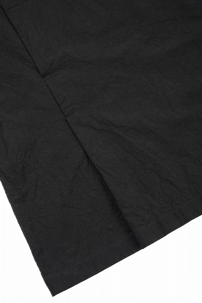 画像をギャラリービューアに読み込む, CAPERTICA OPEN COLLAR H/S SHIRTS / GV_POPLIN (LOGWOOD BLACK)