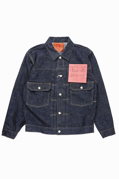 FULLCOUNT x POP TRADING COMPANY Type2 Jean Jacket / 13.7oz Zimbabwe Selvedge Denim (INDIGO BLUE)