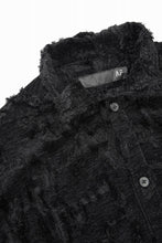 画像をギャラリービューアに読み込む, A.F ARTEFACT BUTTON DOWN SHIRT WITH HEM BAND / JACGUARD BLURRED (BLACK)